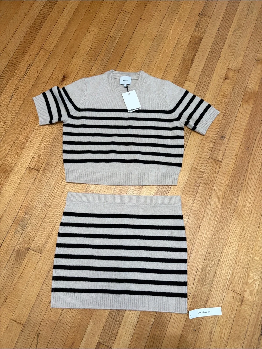Reformation Londyn Cashmere Two Piece Set NWT